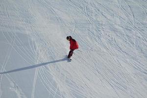 vista de salto de esqui foto