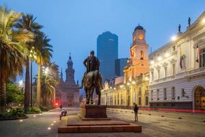 Praça das Armas em Santiago foto