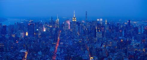 cidade de nova york manhattan midtown skyline foto