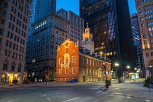 edifício do antigo estado de boston em massachusetts foto