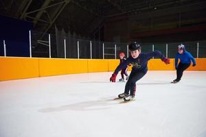 vista de patinação de velocidade foto