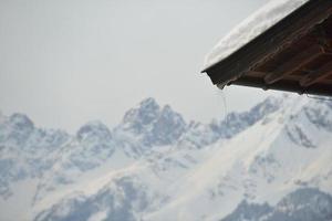 paisagem de inverno montanha foto