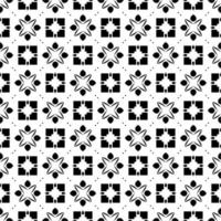 padrão linear monocromático, diamante, quadrado, fundo vetorial sem costura. losango preto sobre fundo branco foto