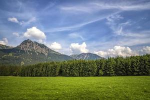 paisagem da natureza da cordilheira. paisagem de floresta e montanha. beleza na natureza. foto