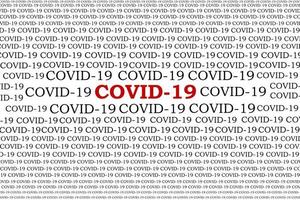 covid-19 em fundo branco. doença de coronavírus chamada covid-19. conceito foto