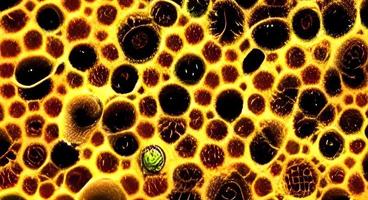 grupo de células de vírus. ilustração de células de coronavírus foto