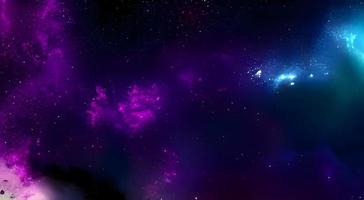 fundo do espaço. noite estrelada realista. cosmos e estrelas brilhantes. via láctea e poeira estelar. galáxia de cor com nebulosa. universo infinito mágico. foto