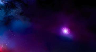 campo estelar no espaço uma nebulosa e um congestionamento de gás. foto