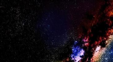 belo espaço colorido com estrelas. foto de alta qualidade