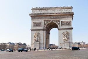 arco triunfal do étoile em paris foto