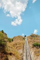 funicular de montanha na sicília foto