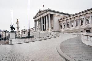 edifício do parlamento, viena, áustria foto