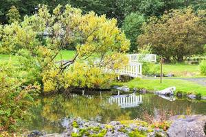 parque público no vale laugardalur de reykjavik foto