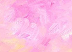 textura de fundo rosa pastel, amarelo e branco abstrato. pinceladas suaves no papel. cenário artístico de luz colorida. foto