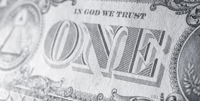 close-up da moeda do dólar americano foto