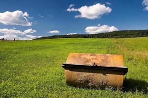 máquina agrícola para o campo foto