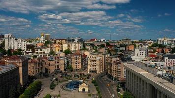 30.05.2020 kiev ucrânia. foto aérea de maidan nezalezhnosti.
