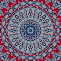padrão de azulejo abstrato com fundo de cor vermelha e azul foto