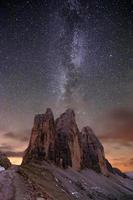 Via Láctea sobre Alpes foto