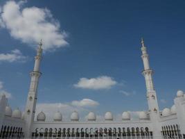 mesquita em abu dhabi foto