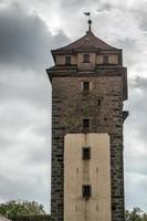 rotemburgo, alemanha, 2014. antiga torre em rotemburgo foto