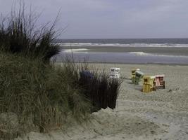 ilha langeoog no mar do norte foto