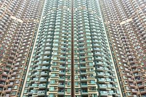 edifícios residenciais de hong kong foto