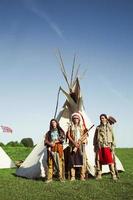 grupo de índios norte-americanos foto
