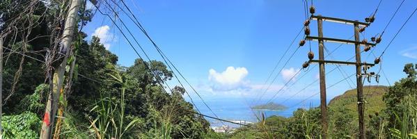 belas impressões da paisagem tropical no paraíso das ilhas seychelles. foto