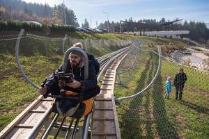 Suécia, 2022 - vista de montanha-russa alpina foto