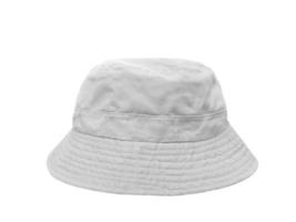 chapéu de balde branco isolado no fundo branco foto