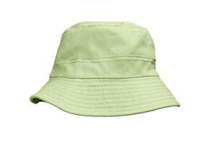 chapéu de balde verde isolado em branco foto