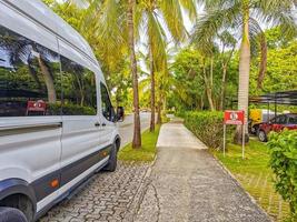 playa del carmen quintana roo méxico 2022 estrada de rua típica e paisagem urbana de playa del carmen méxico. foto