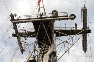 torre de telecomunicações de um navio foto