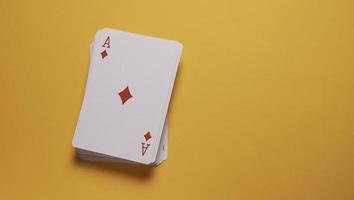 conjunto de cartas de jogar foto