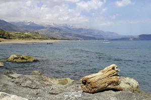 linda paisagem em elafonisi, creta, grécia foto