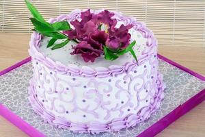 bolo de casamento com flor foto