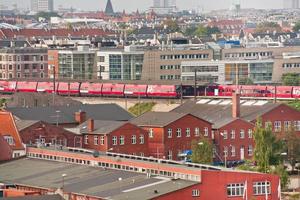 vista em copenhague em dia de outono foto