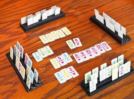 campo de jogo do jogo de cartas rummy foto