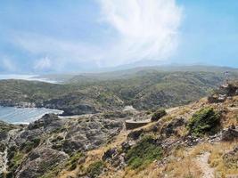 vista do parque natural cap de creus, espanha foto