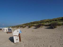 na praia de spiekeroog foto