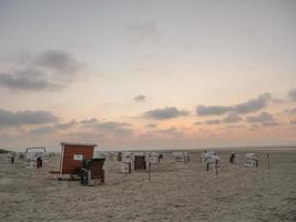 na praia de spiekeroog foto