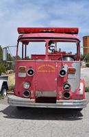 caminhão de bombeiros histórico no grand canyon no arizona foto