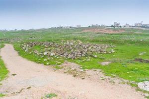 escavação da cidade antiga gerasa jerash foto