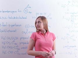 retrato de menina da escola foto