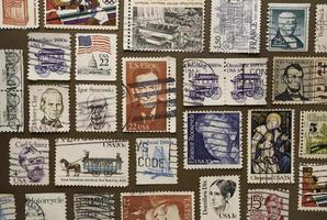 selos postais dos eua na exposição de selos kandy foto