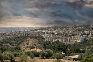 modica vista da paisagem urbana da vila da sicília foto