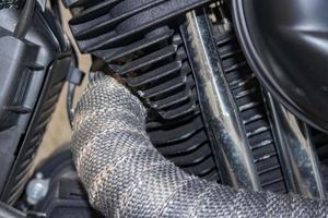 moto harley detalhe ferro cromado metal foto