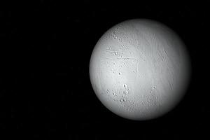 enceladus, a lua de saturno - sistema solar foto