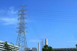 uma estação de energia a combustível fóssil foto